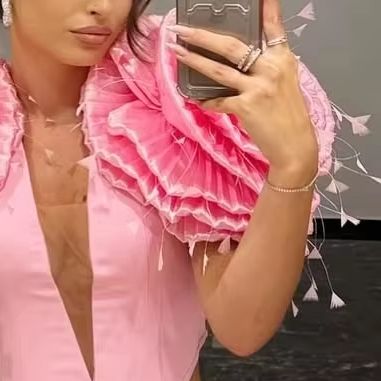 Women Formal Wear Online - Robes de soirée roses en deux