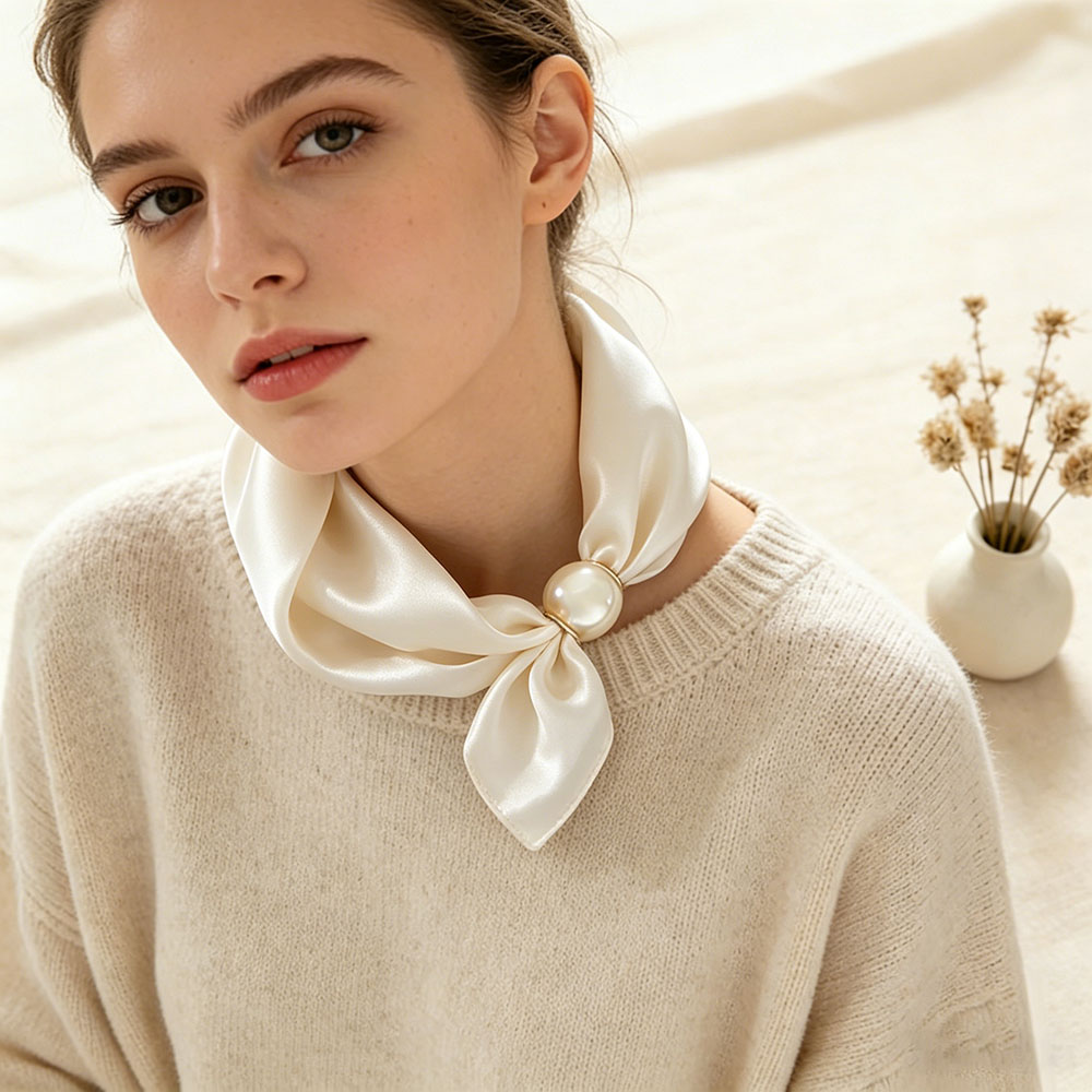 Scarf Silk Neck - Chaîne de foulard en soie, pendentif