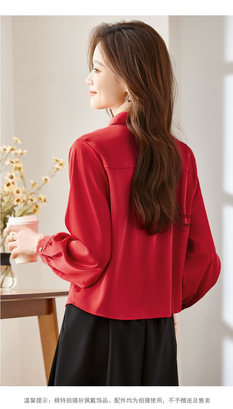 Women Formal Blouses For Evening Wear - Chemises à manches longues pour femmes,