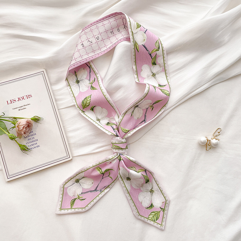 Scarf Silk Neck - Écharpe longue en satin de soie