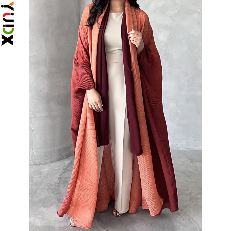 Trench Coat Formal - YUDX-Veste Plissée à Manches Chauve-Souris pour