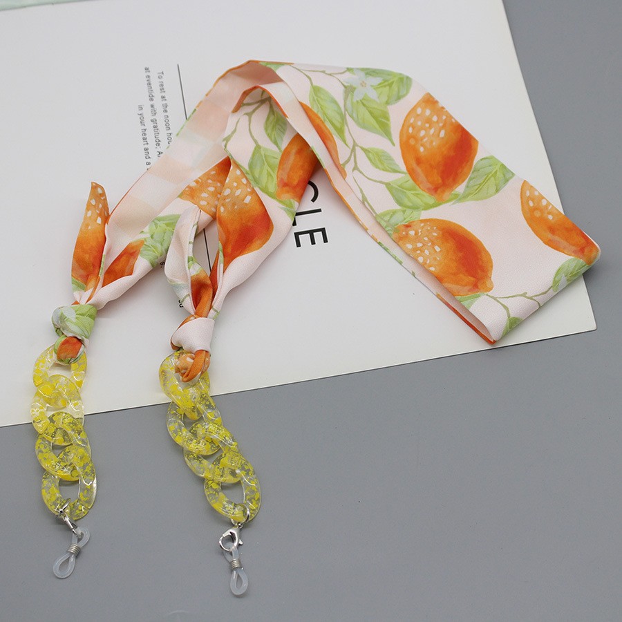 Scarf Silk Neck - Bohême imprimé foulard en soie lunettes