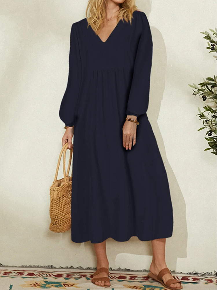 Women Formal Office Wear Tops - Robe grande taille en mélange de