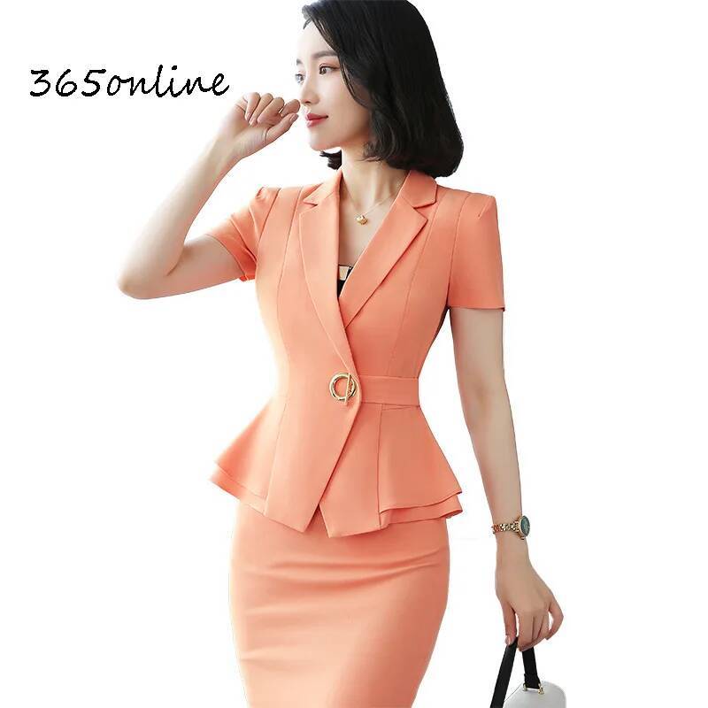 Women Formal Office Wear Tops - Styles d'uniformes formels Blazers costumes deux