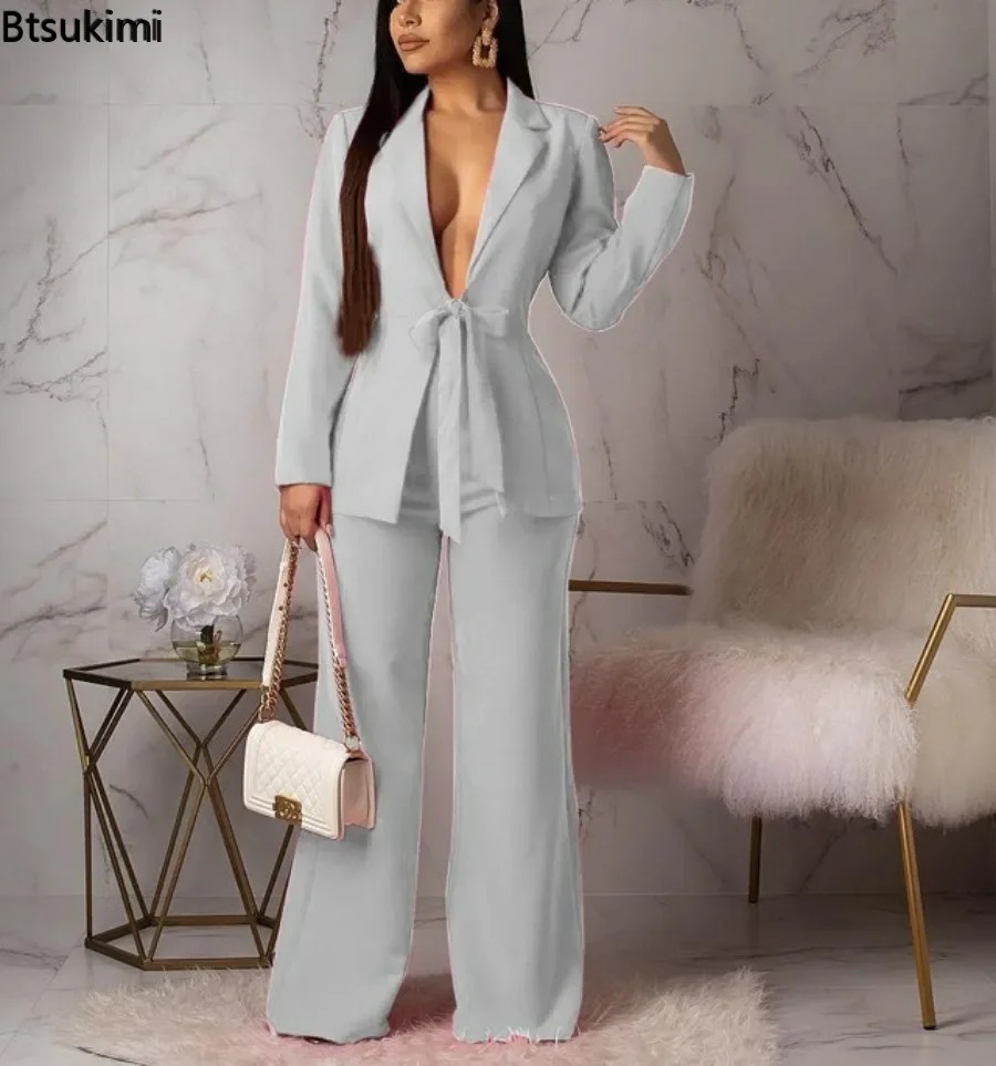 Nouvel ensemble tailleur-panta - Women Formal Wear With Tie avis et prix