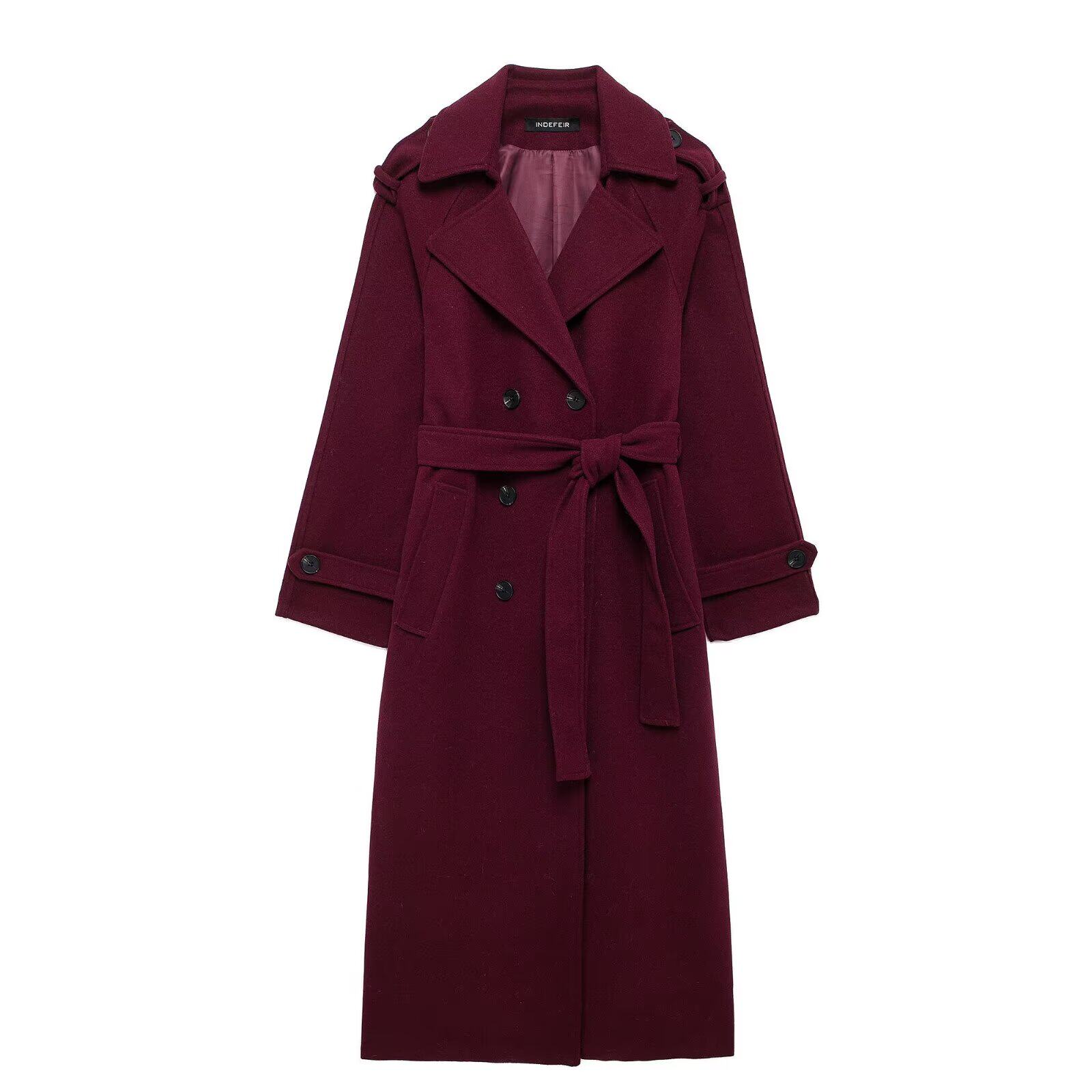 Manteau Trench Noir Double Bou - Trench Coat Formal avis et prix