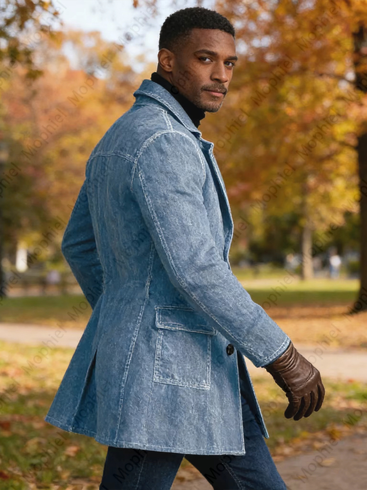 Manteau en jean délavé vintage - Trench Coat Formal avis et prix