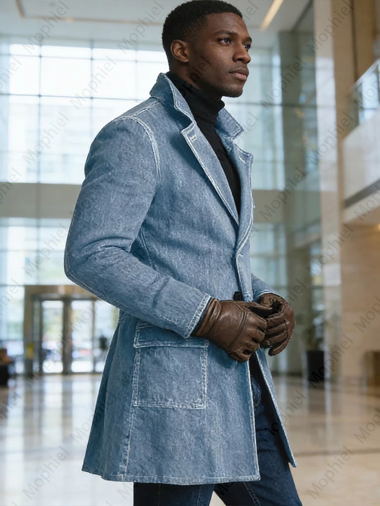 Manteau en jean délavé vintage - Trench Coat Formal avis et prix