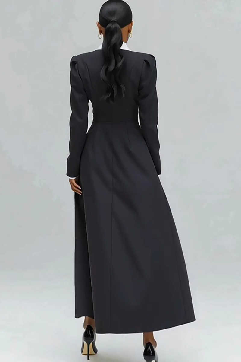 Blazer long pour femme, coupe  - Women Formal Wear With Tie avis et prix