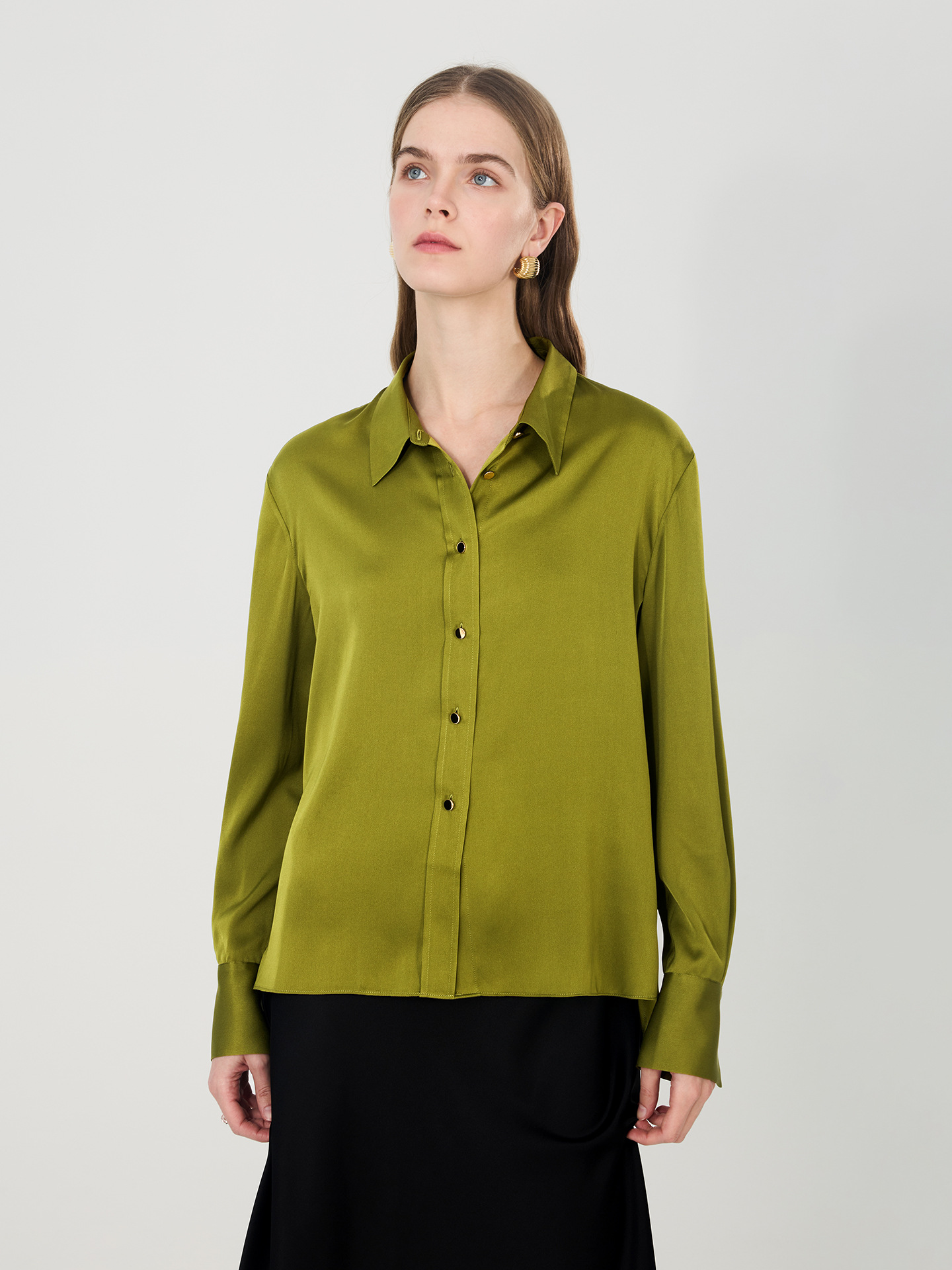 Nouvelle chemise en soie de mû - Women Formal Blouses For Evening Wear avis et prix