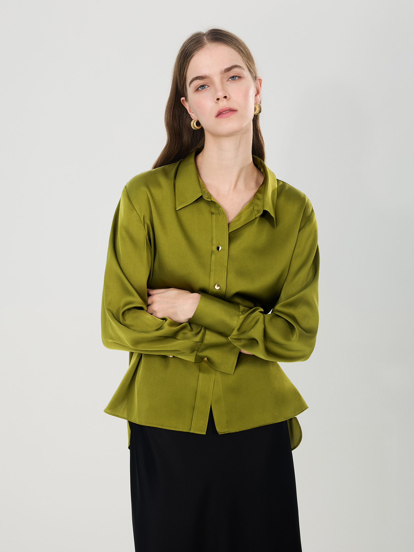 Nouvelle chemise en soie de mû - Women Formal Blouses For Evening Wear avis et prix