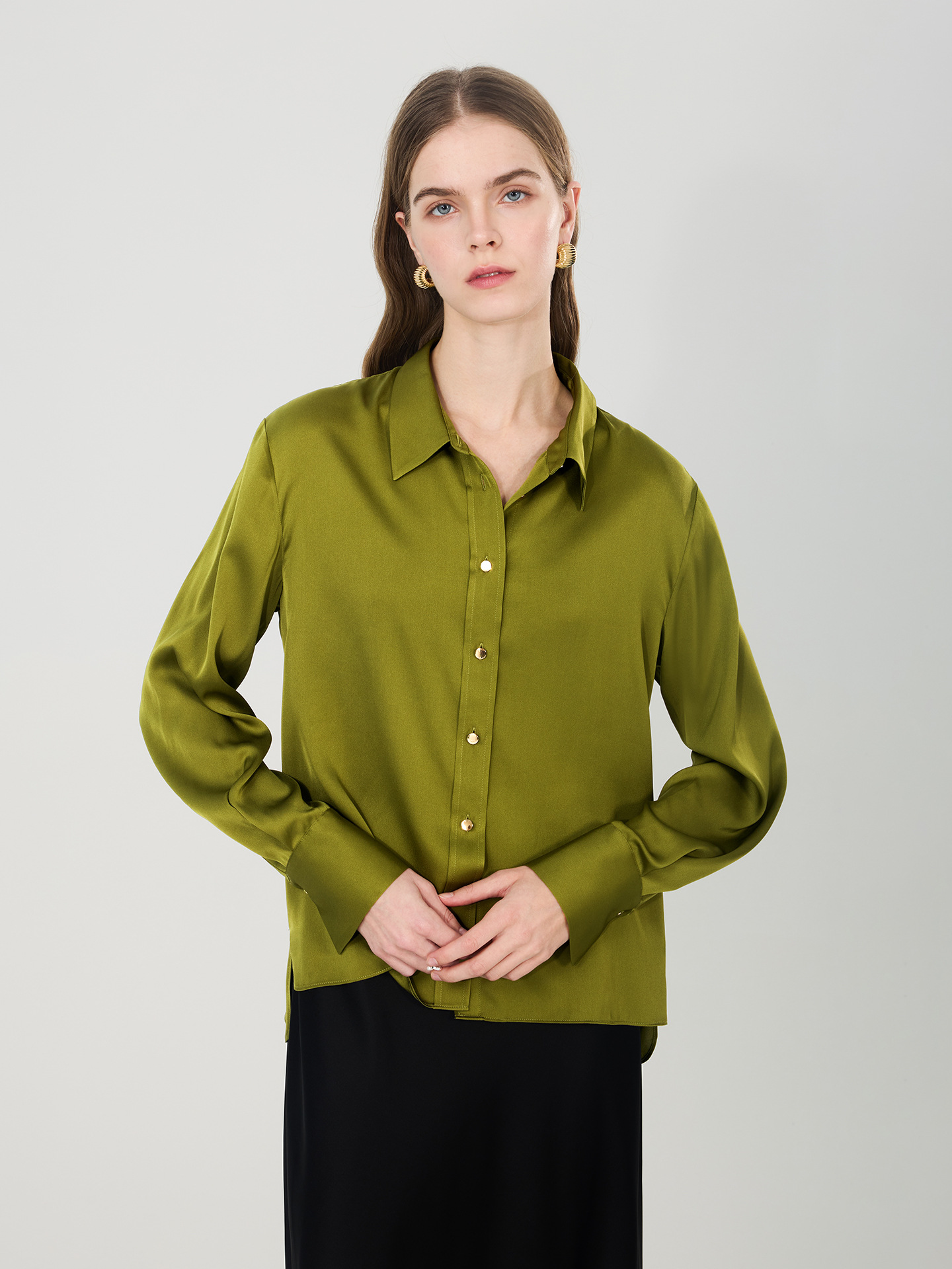 Nouvelle chemise en soie de mû - Women Formal Blouses For Evening Wear avis et prix