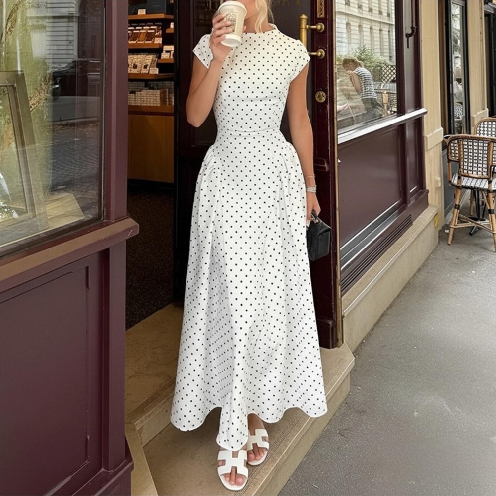 Robe Courte Blanche Imprimée à - Women Formal Office Wear Tops avis et prix