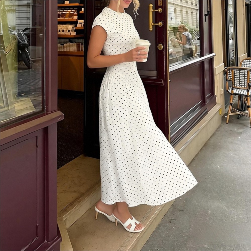 Robe Courte Blanche Imprimée à - Women Formal Office Wear Tops avis et prix