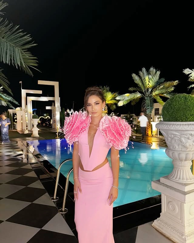 Robes de soirée roses en deux  - Women Formal Wear Online avis et prix