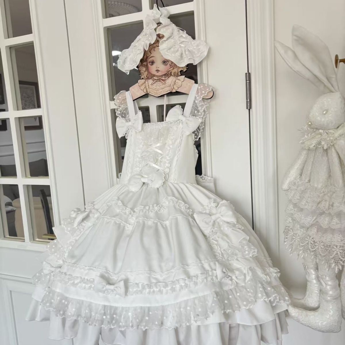 Robe Lolita douce crème blanch - Victorian Women'S Formal Wear avis et prix