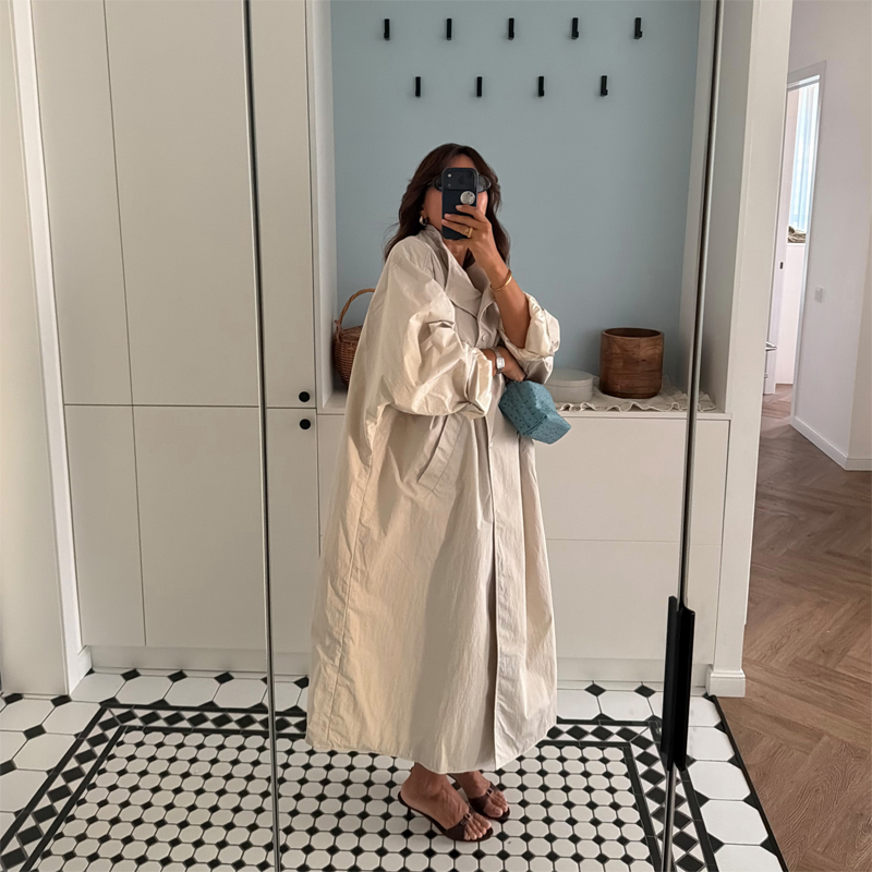 Manteau long oversize blanc ca - Trench Coat Formal avis et prix
