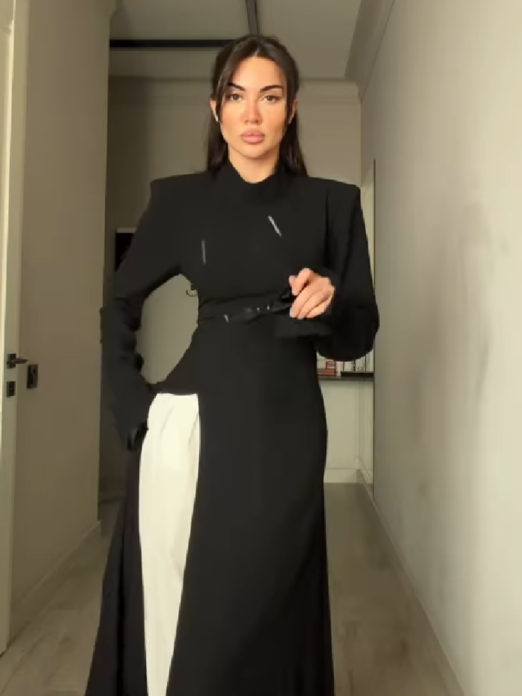 Robe longue élégante pour femm - Women Formal Office Wear Tops avis et prix