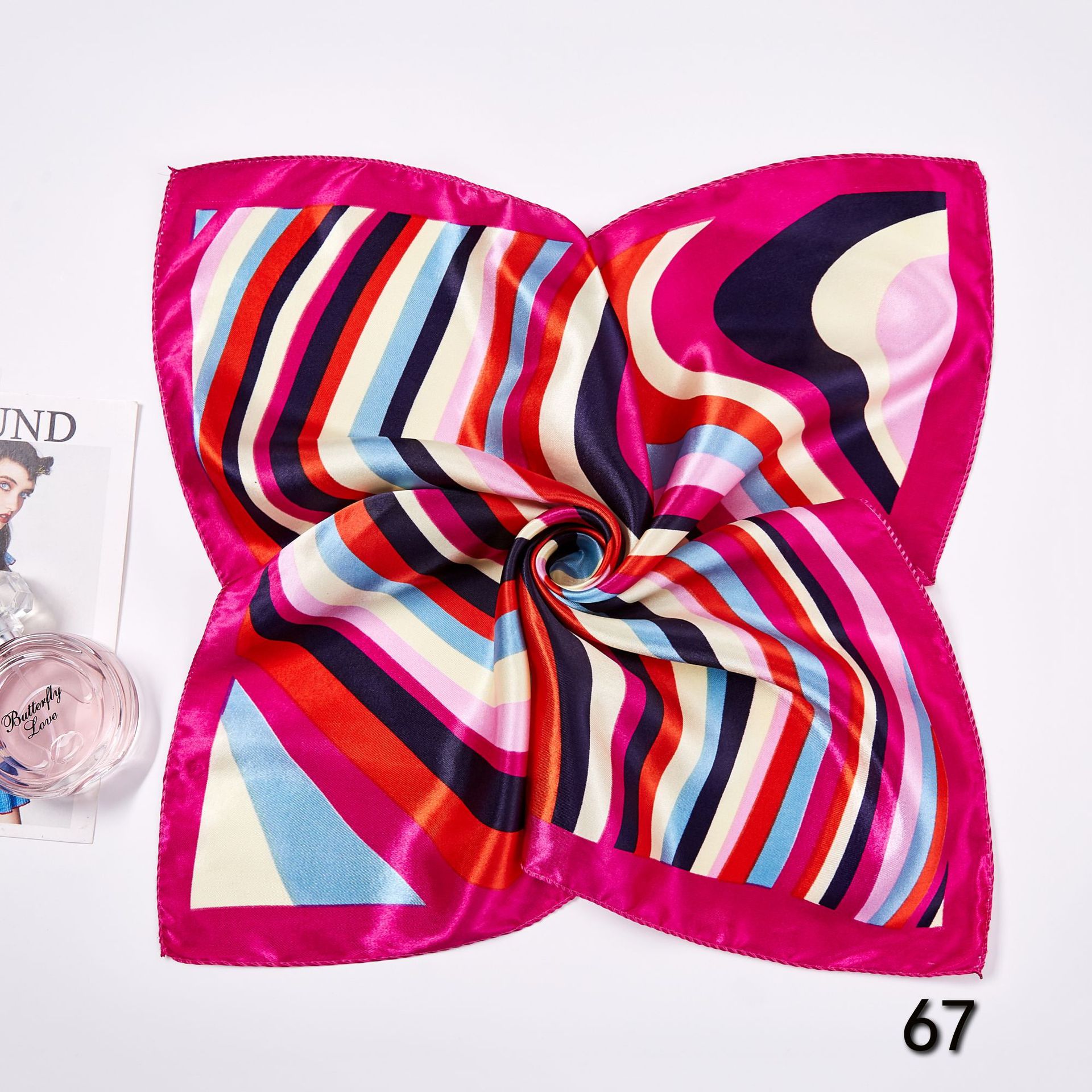Écharpe carrée imprimée pour f - Scarf Silk Neck avis et prix