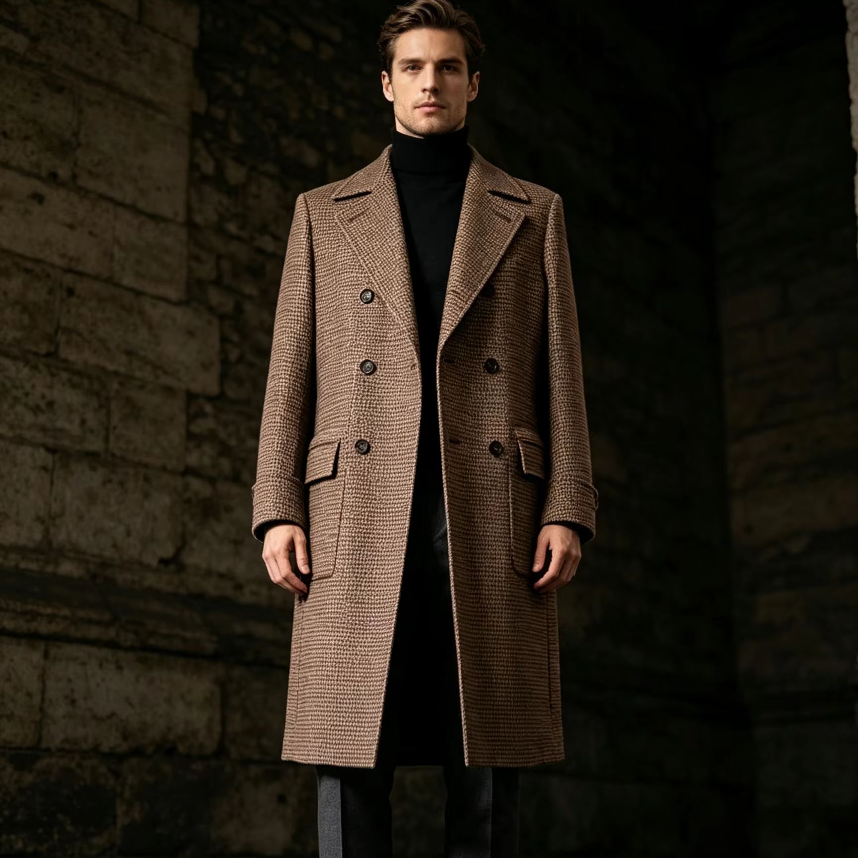 Manteau long pour homme 100% p - Trench Coat Formal avis et prix