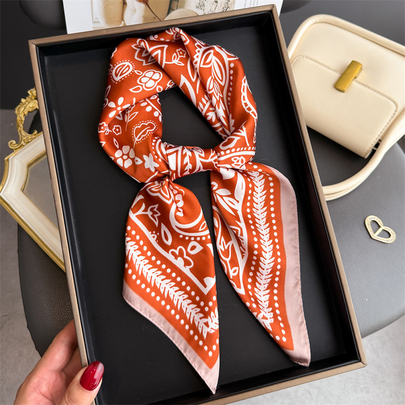 1 pièce, foulard en soie à imp - Scarf Silk Neck avis et prix
