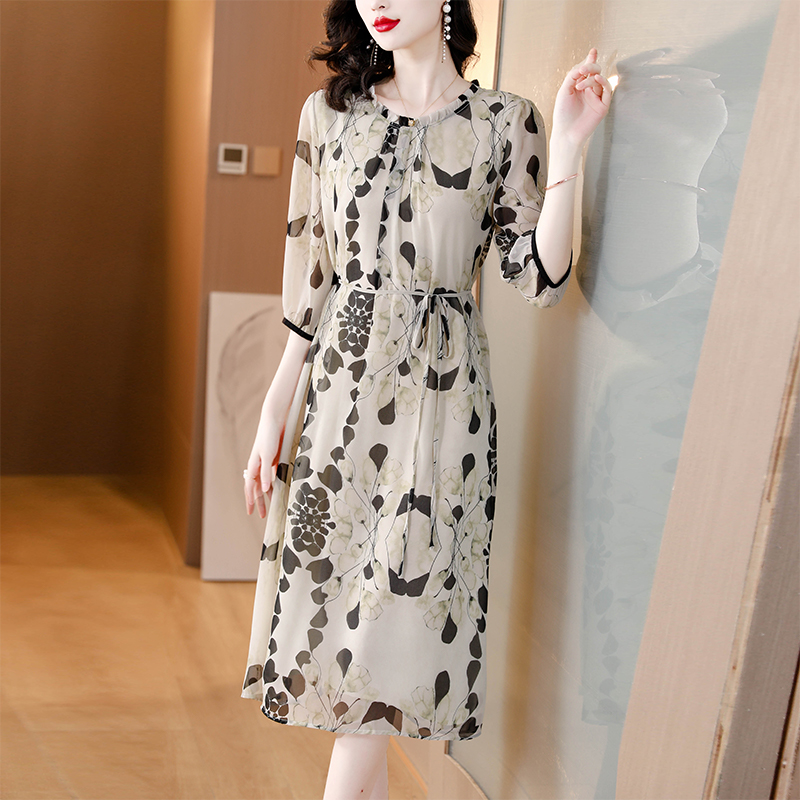 Robe Midi de Plage en Soie Bla - Women Formal Office Wear Tops avis et prix