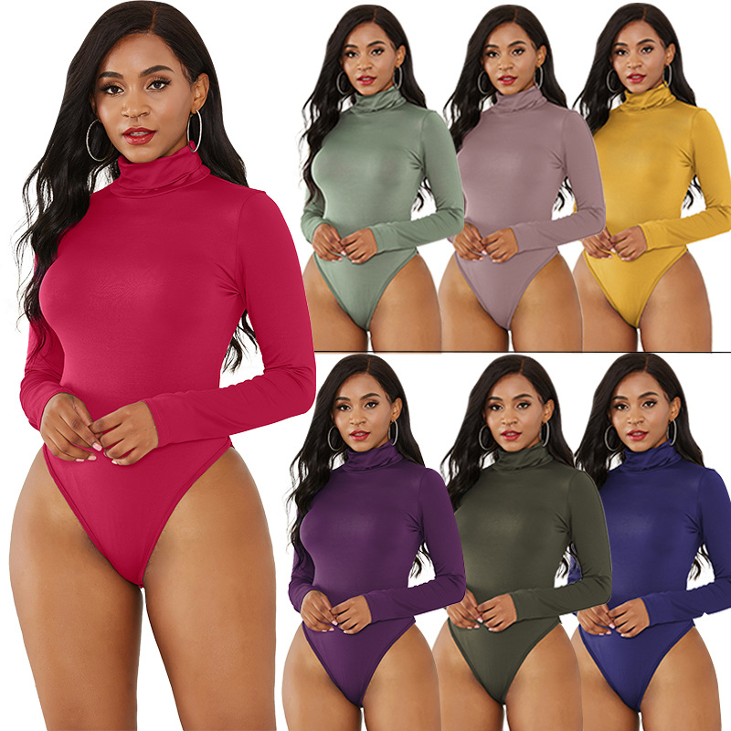 Femmes body col roulé automne  - Turtleneck Bodysuit Office avis et prix