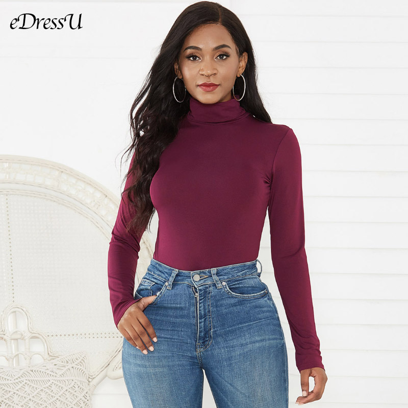 Femmes body col roulé automne  - Turtleneck Bodysuit Office avis et prix