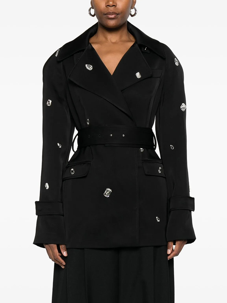 Manteau trench noir à double b - Trench Coat Formal avis et prix