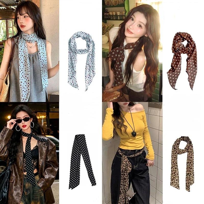 Écharpe en soie à pois et impr - Scarf Silk Neck avis et prix
