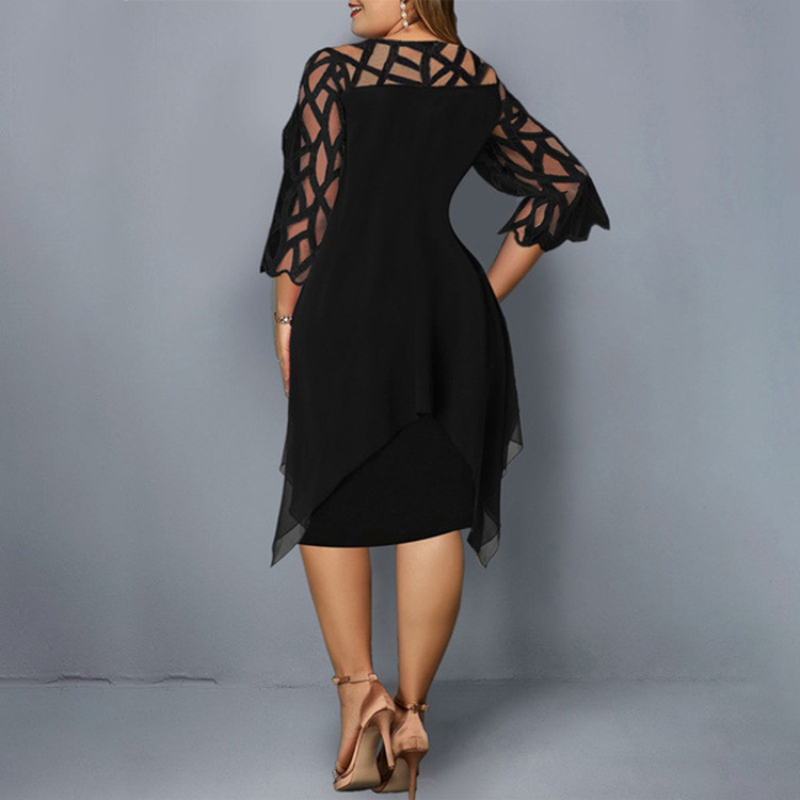 Nouveau élégant dentelle maill - Women Formal Office Wear Tops avis et prix