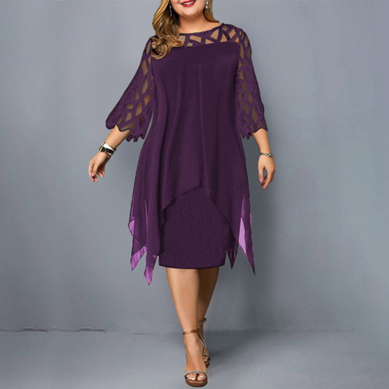 Nouveau élégant dentelle maill - Women Formal Office Wear Tops avis et prix