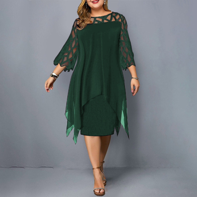 Nouveau élégant dentelle maill - Women Formal Office Wear Tops avis et prix