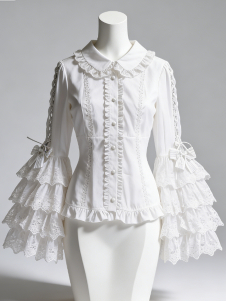 Chemisier Lolita Doux avec Bor - Women Formal Blouses For Evening Wear avis et prix