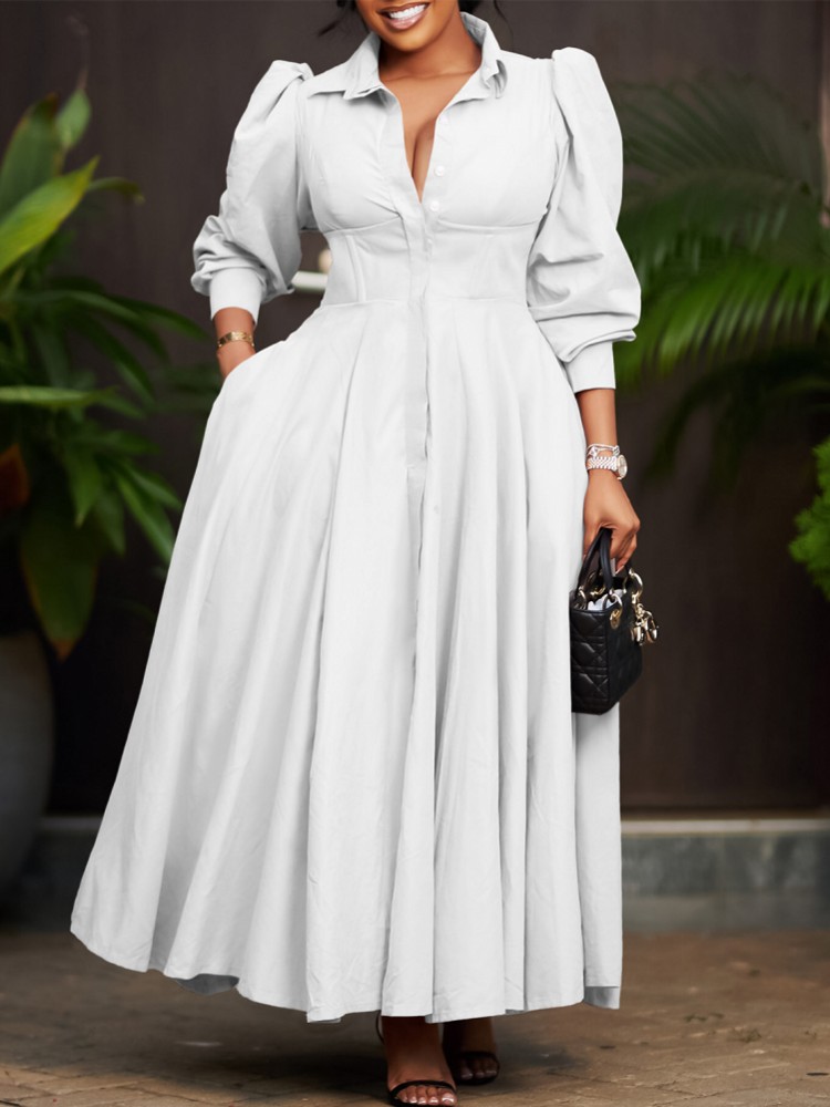 Femmes printemps robe dames dé - Women Formal Office Wear Tops avis et prix