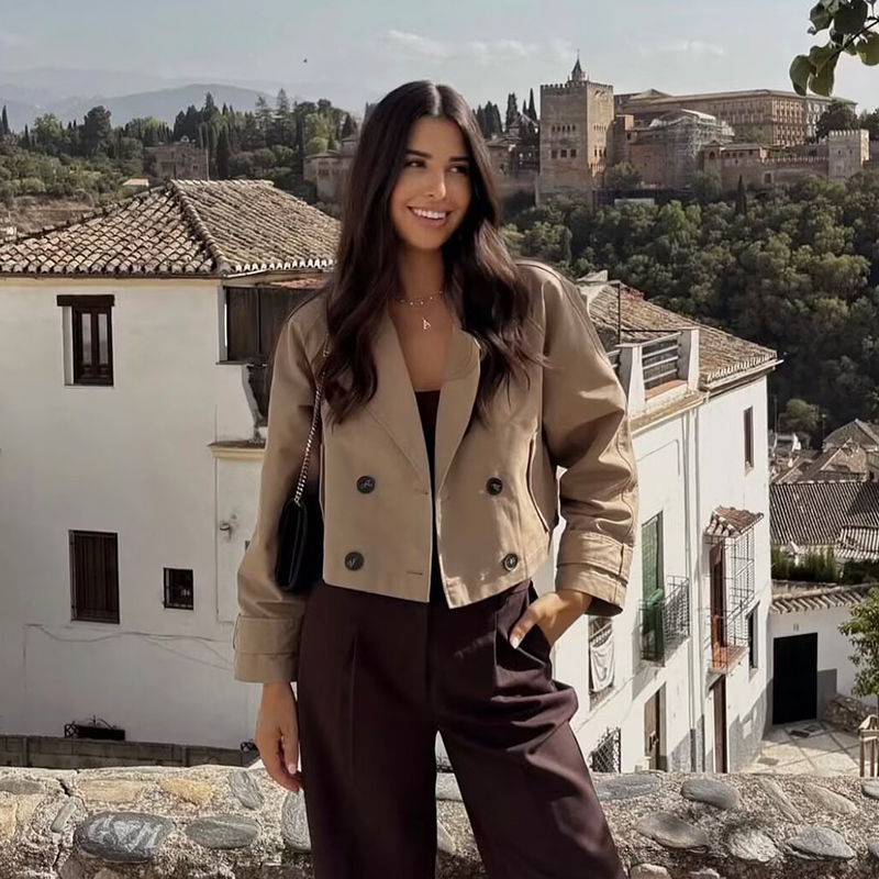 Trench-Coat court à Double bou - Trench Coat Formal avis et prix