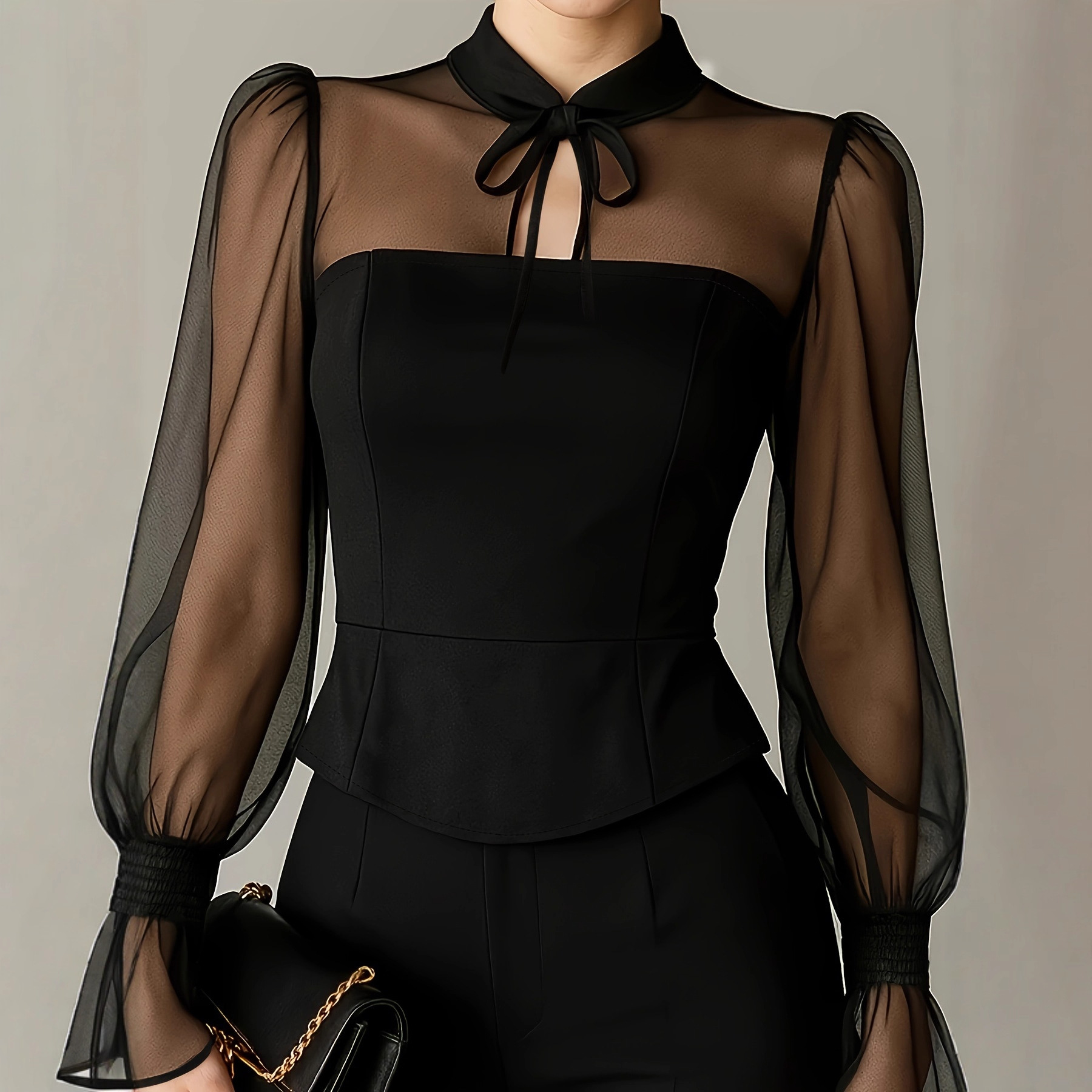 Chemisier Élégant à Manches Bo - Women Formal Blouses For Evening Wear avis et prix