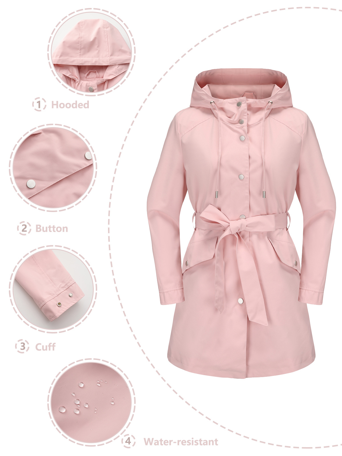 Printemps automne nouvelle ves - Trench Coat Formal avis et prix