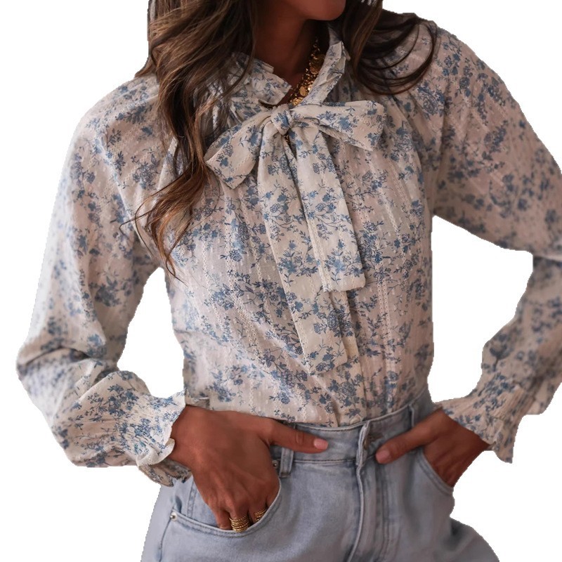 Chemisier à manches longues po - Women Formal Wear With Tie avis et prix