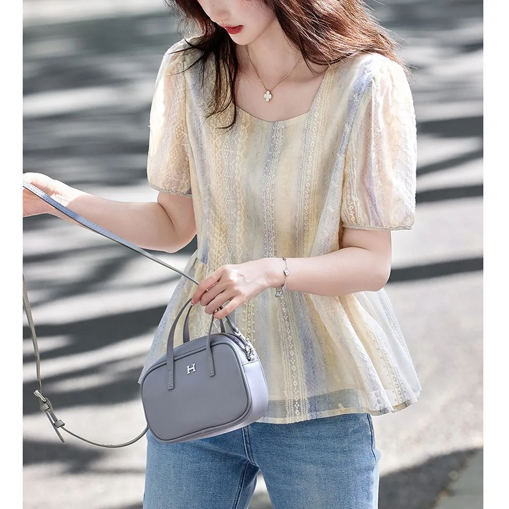 Chemisier ample à manches bouf - Women Formal Blouses For Evening Wear avis et prix