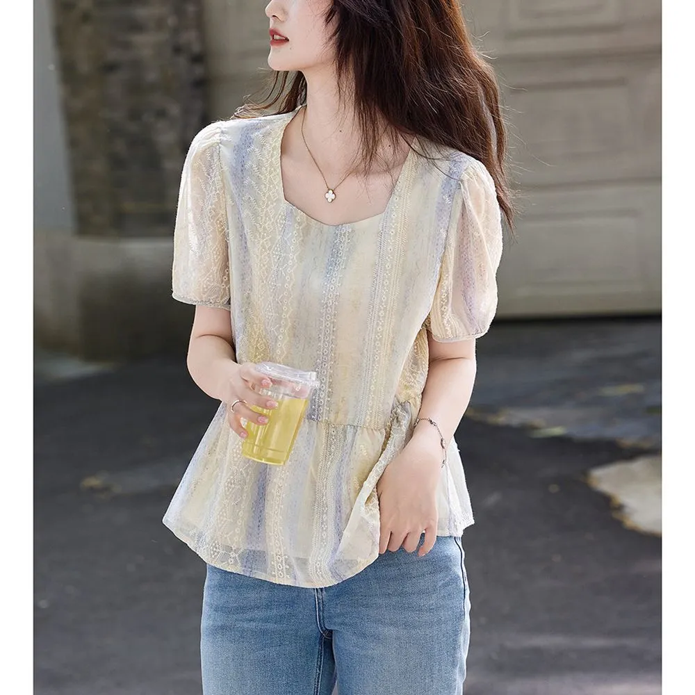 Chemisier ample à manches bouf - Women Formal Blouses For Evening Wear avis et prix
