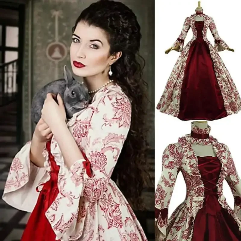 Robe gothique en dentelle flor - Victorian Women'S Formal Wear avis et prix