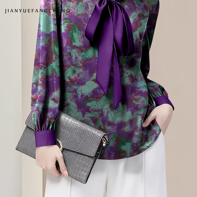 Chemisier en Satin élégant à f - Women Formal Blouses For Evening Wear avis et prix